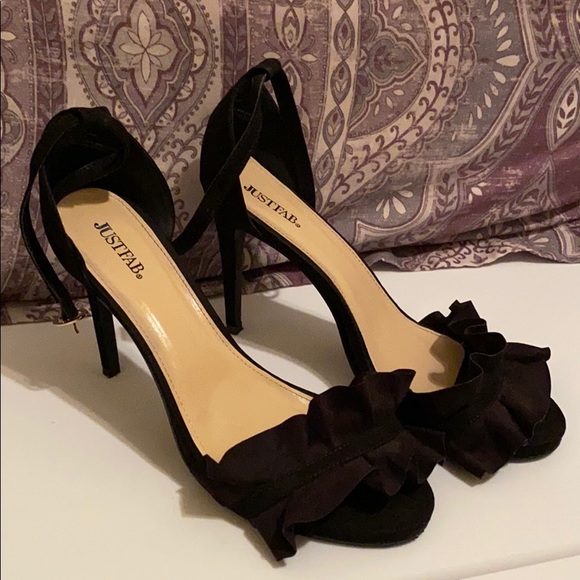 JustFab Shoes - Black Strap Heels